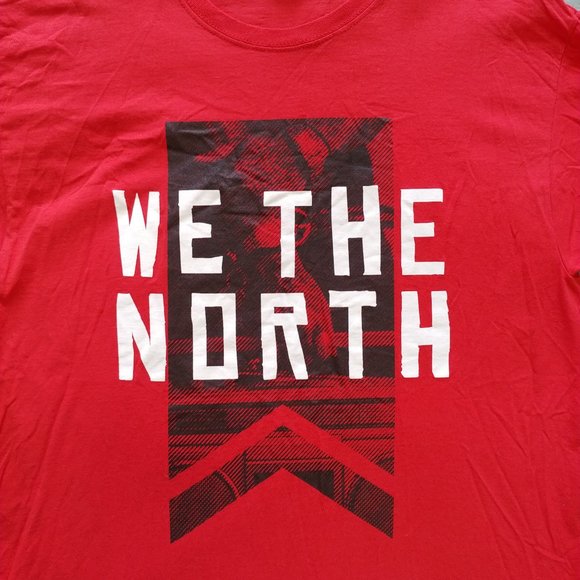 2019 NBA Playoffs Toronto Raptors We the North red T-shirt adult size L - Picture 2 of 5